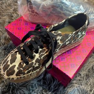 Tory Burch Animal Print Espadrille